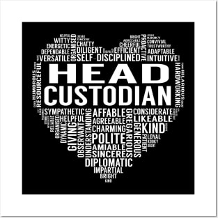 Head Custodian Heart Posters and Art